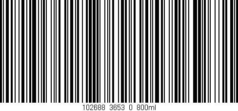 Código de barras (EAN, GTIN, SKU, ISBN): '102688_3653_0_800ml'