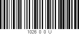Código de barras (EAN, GTIN, SKU, ISBN): '1026_0_0_U'
