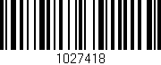 Código de barras (EAN, GTIN, SKU, ISBN): '1027418'