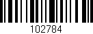 Código de barras (EAN, GTIN, SKU, ISBN): '102784'