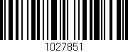 Código de barras (EAN, GTIN, SKU, ISBN): '1027851'