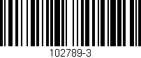 Código de barras (EAN, GTIN, SKU, ISBN): '102789-3'