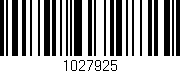 Código de barras (EAN, GTIN, SKU, ISBN): '1027925'