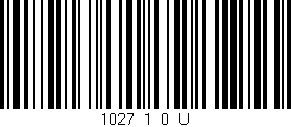 Código de barras (EAN, GTIN, SKU, ISBN): '1027_1_0_U'