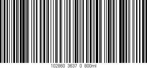 Código de barras (EAN, GTIN, SKU, ISBN): '102860_3637_0_800ml'