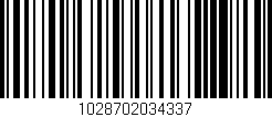 Código de barras (EAN, GTIN, SKU, ISBN): '1028702034337'