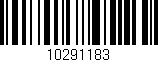 Código de barras (EAN, GTIN, SKU, ISBN): '10291183'