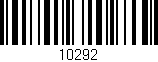 Código de barras (EAN, GTIN, SKU, ISBN): '10292'