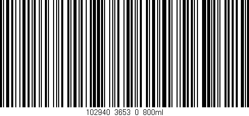 Código de barras (EAN, GTIN, SKU, ISBN): '102940_3653_0_800ml'