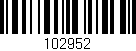 Código de barras (EAN, GTIN, SKU, ISBN): '102952'