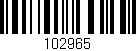 Código de barras (EAN, GTIN, SKU, ISBN): '102965'