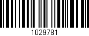 Código de barras (EAN, GTIN, SKU, ISBN): '1029781'