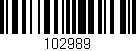 Código de barras (EAN, GTIN, SKU, ISBN): '102989'