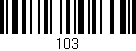 Código de barras (EAN, GTIN, SKU, ISBN): '103'