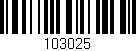 Código de barras (EAN, GTIN, SKU, ISBN): '103025'