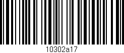Código de barras (EAN, GTIN, SKU, ISBN): '10302a17'