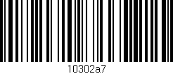 Código de barras (EAN, GTIN, SKU, ISBN): '10302a7'