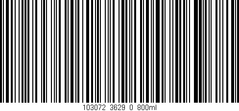 Código de barras (EAN, GTIN, SKU, ISBN): '103072_3629_0_800ml'