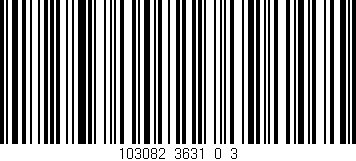Código de barras (EAN, GTIN, SKU, ISBN): '103082_3631_0_3'