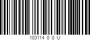 Código de barras (EAN, GTIN, SKU, ISBN): '103114_0_0_U'