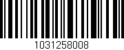 Código de barras (EAN, GTIN, SKU, ISBN): '1031258008'