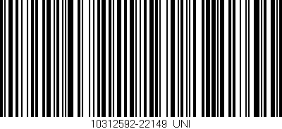 Código de barras (EAN, GTIN, SKU, ISBN): '10312592-22149_UNI'