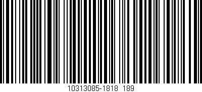 Código de barras (EAN, GTIN, SKU, ISBN): '10313085-1818_189'