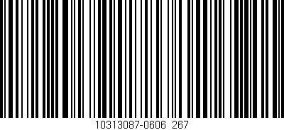 Código de barras (EAN, GTIN, SKU, ISBN): '10313087-0606_267'