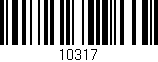 Código de barras (EAN, GTIN, SKU, ISBN): '10317'