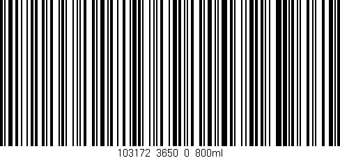 Código de barras (EAN, GTIN, SKU, ISBN): '103172_3650_0_800ml'