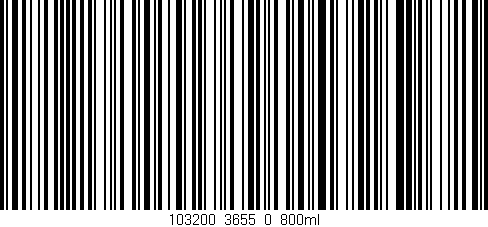 Código de barras (EAN, GTIN, SKU, ISBN): '103200_3655_0_800ml'