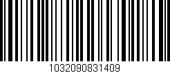 Código de barras (EAN, GTIN, SKU, ISBN): '1032090831409'