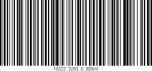 Código de barras (EAN, GTIN, SKU, ISBN): '10322_3283_0_800ml'