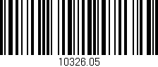 Código de barras (EAN, GTIN, SKU, ISBN): '10326.05'