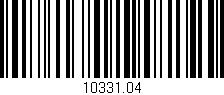 Código de barras (EAN, GTIN, SKU, ISBN): '10331.04'