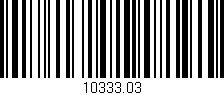 Código de barras (EAN, GTIN, SKU, ISBN): '10333.03'
