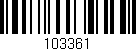 Código de barras (EAN, GTIN, SKU, ISBN): '103361'