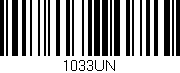 Código de barras (EAN, GTIN, SKU, ISBN): '1033UN'