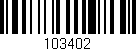 Código de barras (EAN, GTIN, SKU, ISBN): '103402'