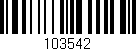 Código de barras (EAN, GTIN, SKU, ISBN): '103542'