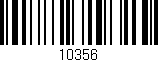 Código de barras (EAN, GTIN, SKU, ISBN): '10356'