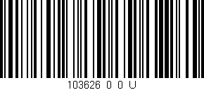 Código de barras (EAN, GTIN, SKU, ISBN): '103626_0_0_U'