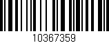 Código de barras (EAN, GTIN, SKU, ISBN): '10367359'