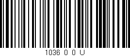 Código de barras (EAN, GTIN, SKU, ISBN): '1036_0_0_U'