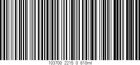Código de barras (EAN, GTIN, SKU, ISBN): '103700_2215_0_810ml'