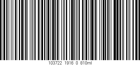 Código de barras (EAN, GTIN, SKU, ISBN): '103722_1916_0_810ml'