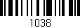Código de barras (EAN, GTIN, SKU, ISBN): '1038'