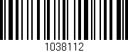 Código de barras (EAN, GTIN, SKU, ISBN): '1038112'