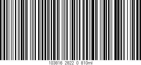 Código de barras (EAN, GTIN, SKU, ISBN): '103816_2822_0_810ml'