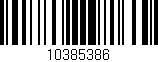 Código de barras (EAN, GTIN, SKU, ISBN): '10385386'